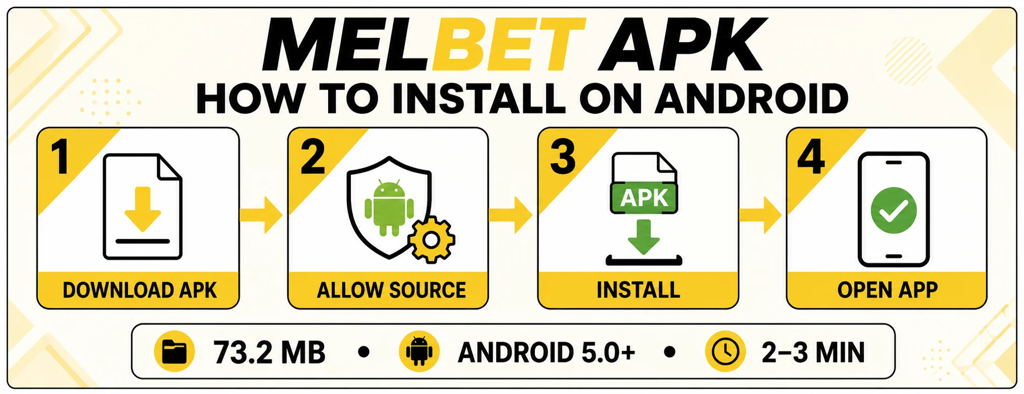 How to download and install the MelBet APK