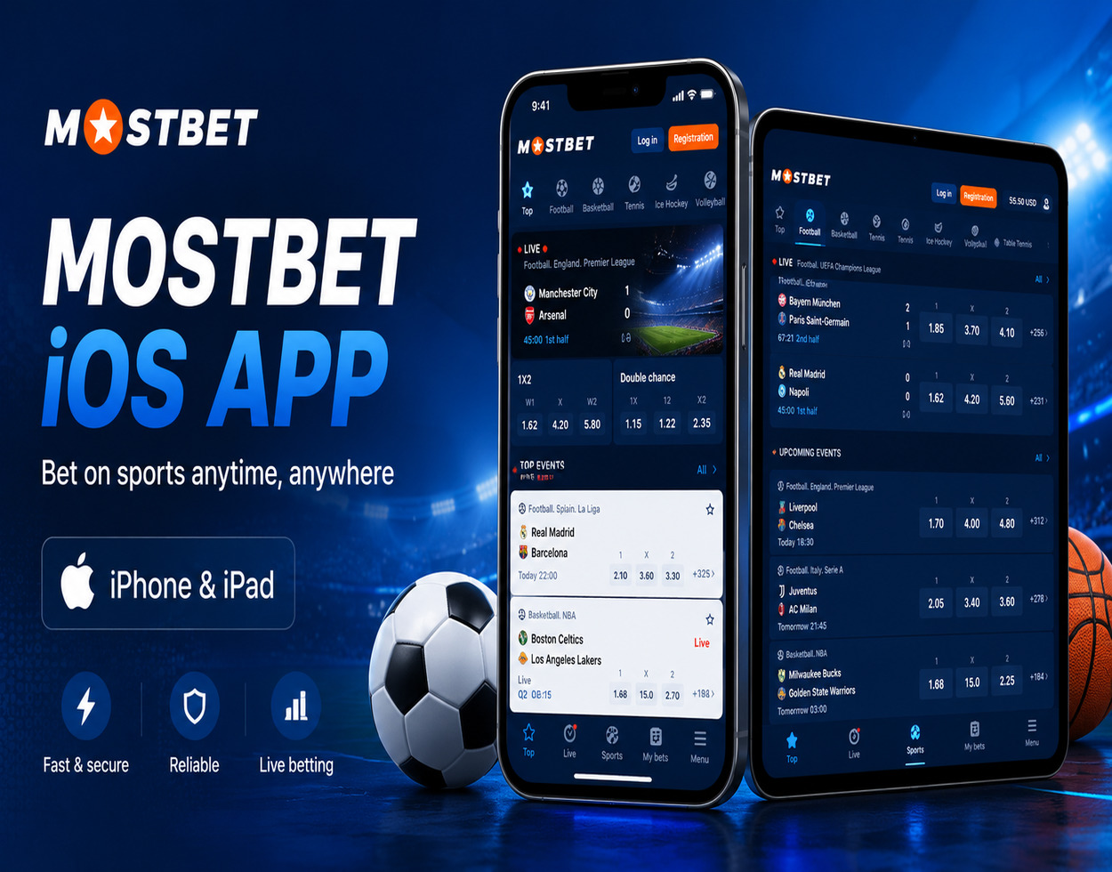 MOSTBET iOS App illustration