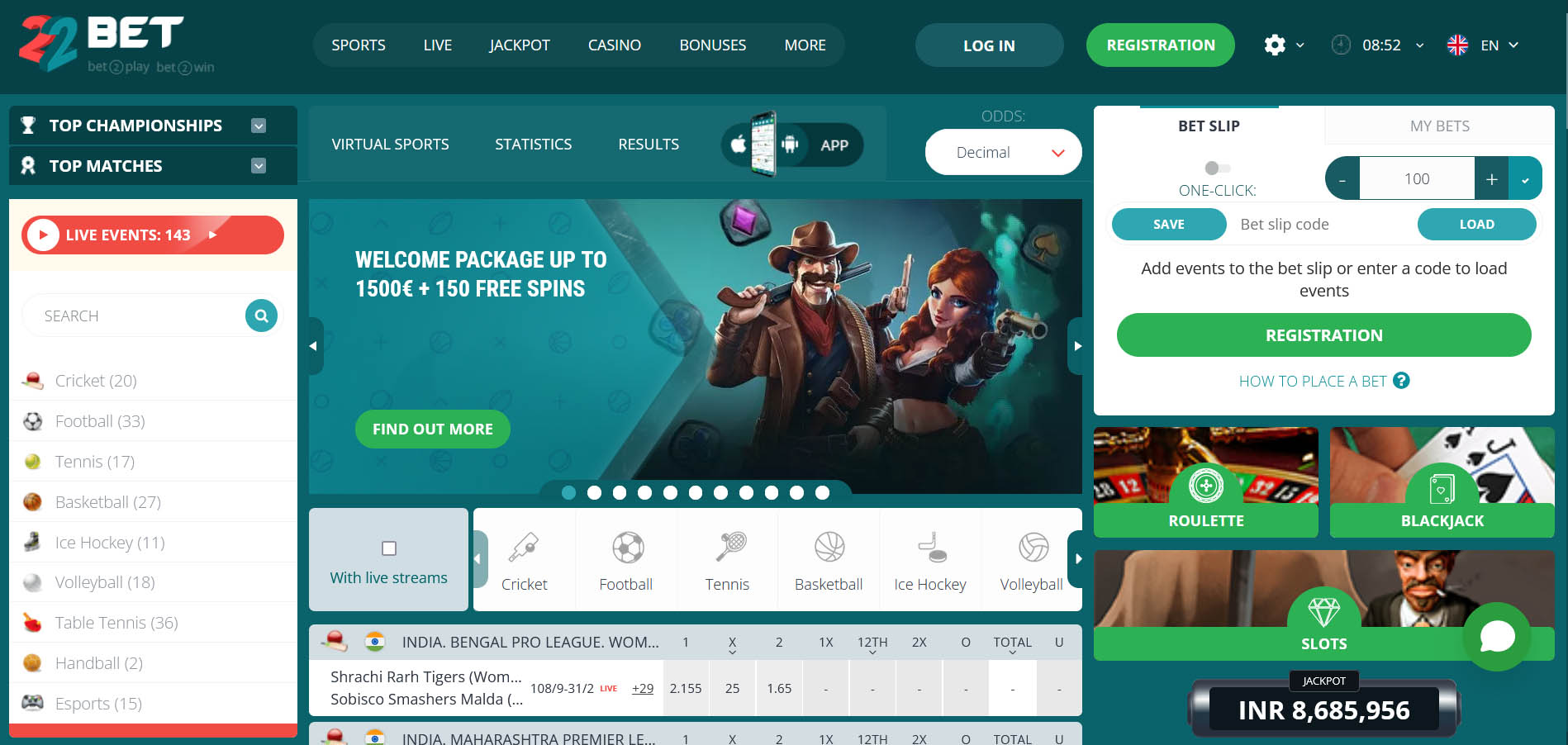 22BET